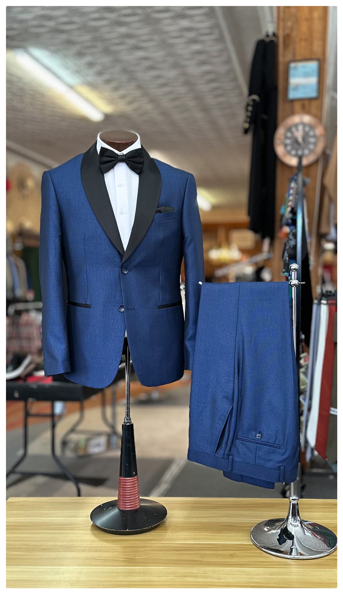 Shawl Collar Tuxedo - Blue