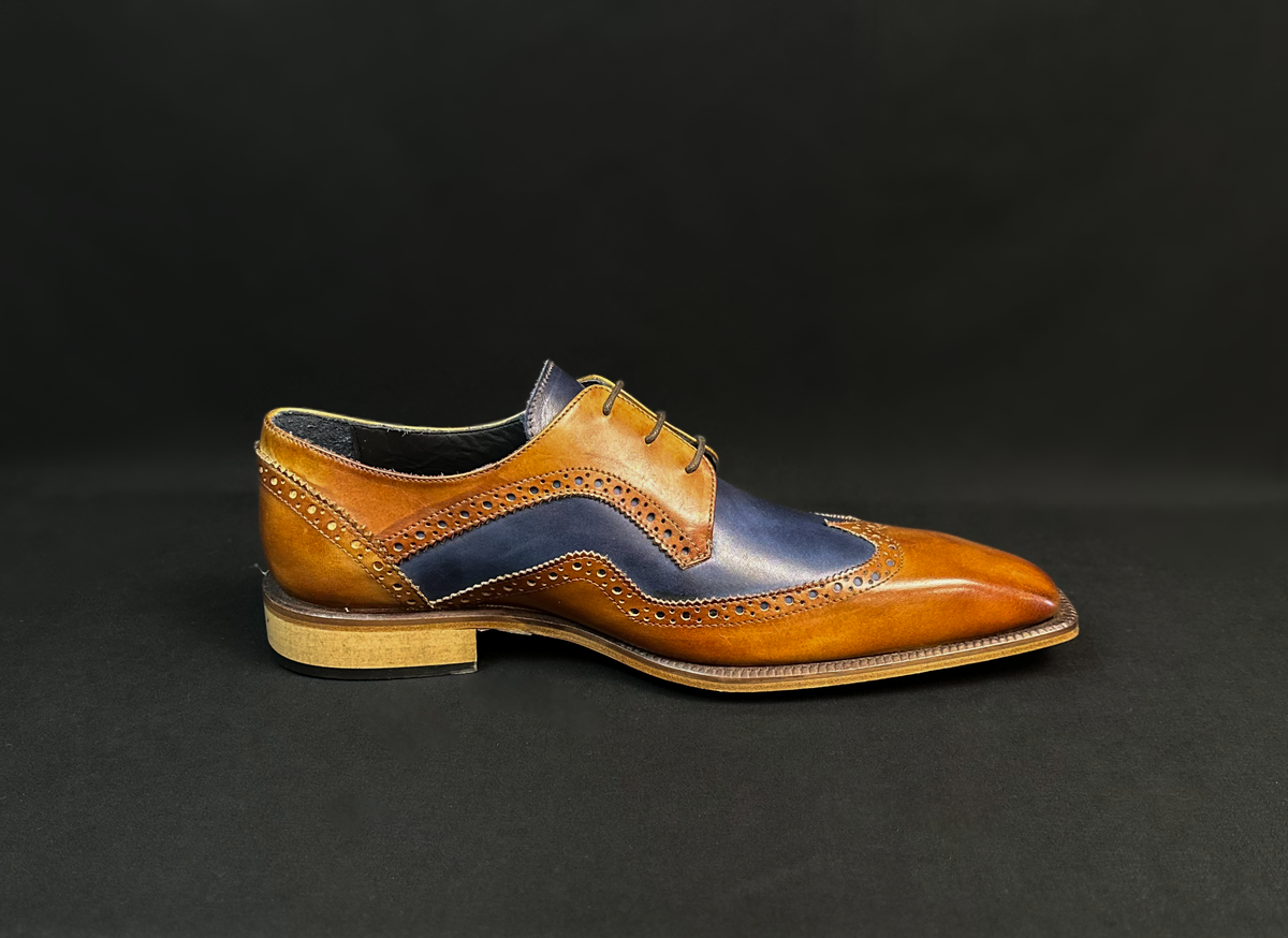 Saranno -Navy/Cognac