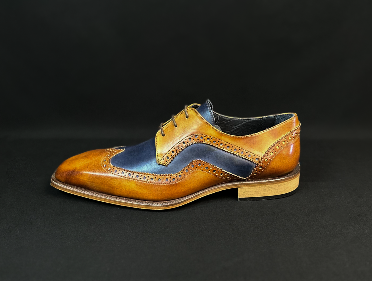 Saranno -Navy/Cognac