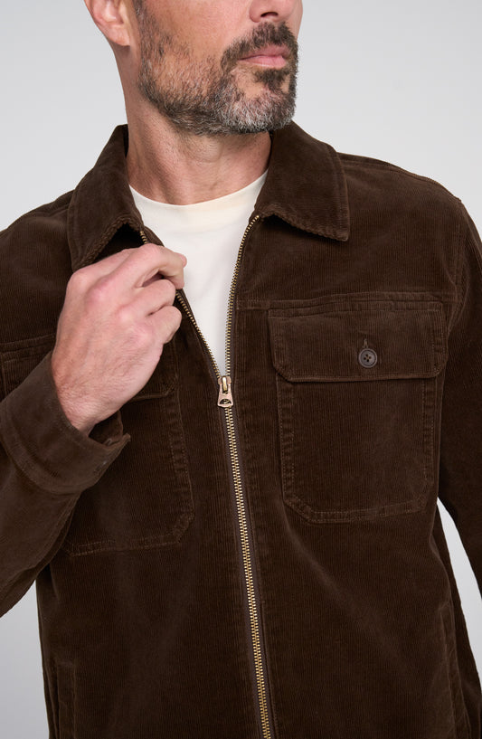 2-Way Zip Corduroy Jacket