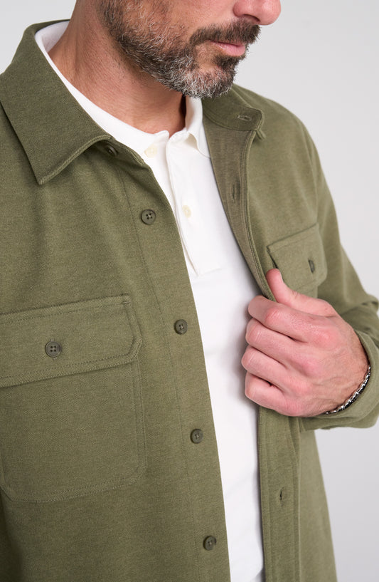 Flap Pocket Overshirt - Winter Moss