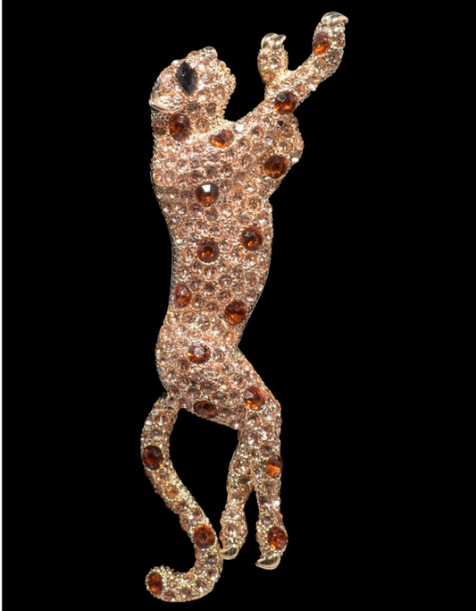 Jaguar Brooch - Gold/Bronze