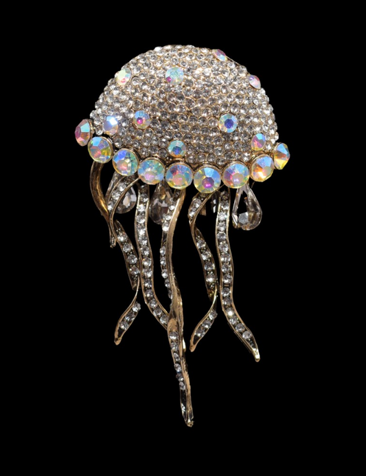 Jellyfish Brooch - Diamond
