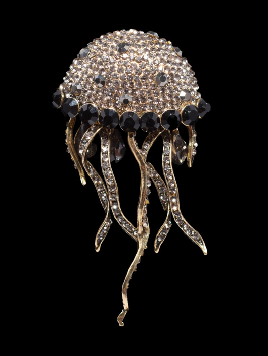 Jellyfish Brooch - Black