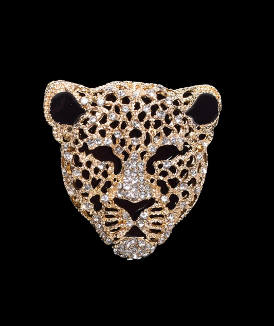 Leopard Brooch - Gold
