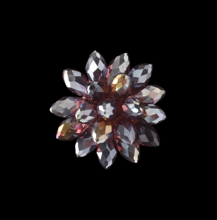 Prism Flower Pin Lapel - Purple